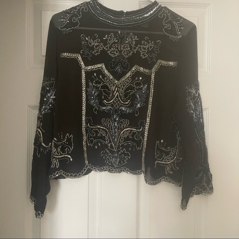 Miss Selfridge Beaded Blouse